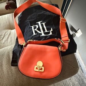 Ralph Lauren Tanner Crossbody Bag in Orange